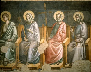 Figuras de santos, (detalle) del Juicio Final